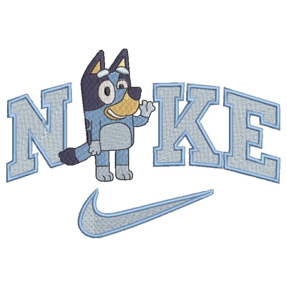 Nike Bluey Waving HOODIE Embroidered Adult Unisex Hooded Sweatshirt